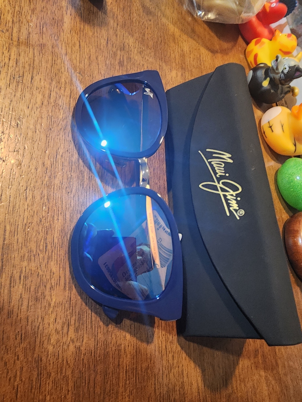 New Maui Jim Blue Mirrored Sunglasses - Picture 2 of 8
